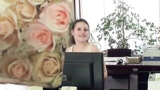 Office Secretary Gets Plowing From Boss With Big Ass - Office Desk Fucked