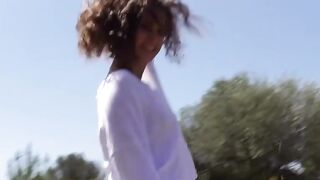 Dark-Haired Vixen Loves Outdoor Sex - Passionate Couple Fucks in Nature
