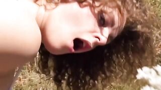 Dark-Haired Vixen Loves Outdoor Sex - Passionate Couple Fucks in Nature