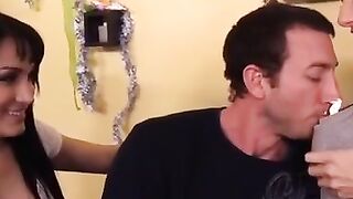 Hot MILF Gabby Platova Fucks Her Way To A Big Facial In The Living Room