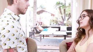 Leaning Love's Older Husband & Friend Fuel Her Desire For Hardcore Sex