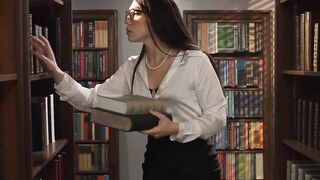 Educated Slut - Girl-on-girl lesbian sex with school librarians Emily Grey & Kayden Cole