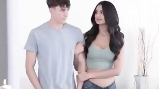 Eliza Ibarras Sensual Yoga Routine - Son Interrupted By Boyfriend