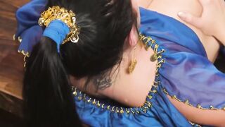 Three's A Charm! Lesbian MILF Sandra Shine & Teen Girlfriend Share Big Dick