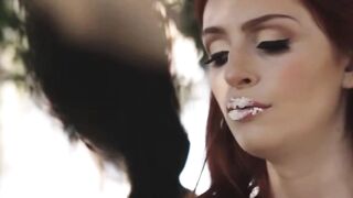 Passion-Filled Outdoor Lesbian Encounter Between Charolette Stockley & Maya Kandricks
