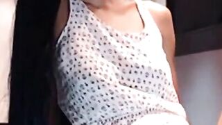 Latin Transgender Babe 'Holly' Shows Off Her Body in Live Cam Session