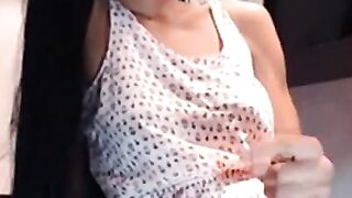 Latin Transgender Babe 'Holly' Shows Off Her Body in Live Cam Session