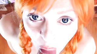E-girl's Virtual Reality Blowjob Experience