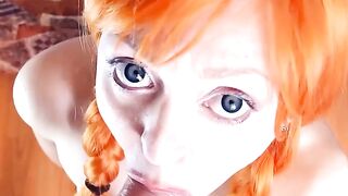 E-girl's Virtual Reality Blowjob Experience