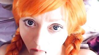 E-girl's Virtual Reality Blowjob Experience