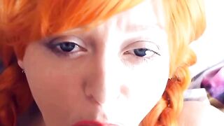 E-girl's Virtual Reality Blowjob Experience