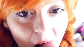 E-girl's Virtual Reality Blowjob Experience
