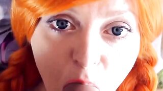 E-girl's Virtual Reality Blowjob Experience