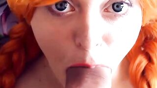 E-girl's Virtual Reality Blowjob Experience