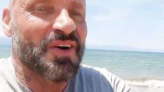 Sex On The Beach - Hot Blonde Babe Fucked Hard By A Hunk In Public