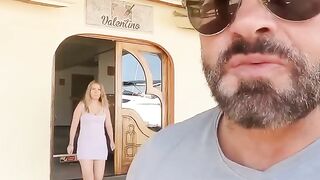 Sex On The Beach - Hot Blonde Babe Fucked Hard By A Hunk In Public