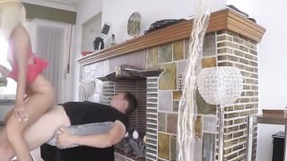 Blondie Babe Gives A Sensual Blowjob And Rides Her Man's Hard Dick In Pov