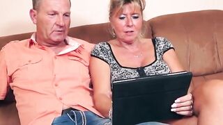 Fourway Frenzy #4 - Hot MILFS Share Their Husbands in Swinger Orgy