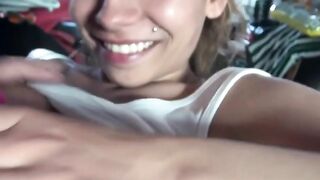 Nylon Fetish - Teen Girl in Stockings Gets Her Pussy Stuffed