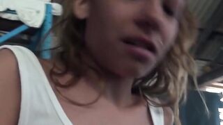 Nylon Fetish - Teen Girl in Stockings Gets Her Pussy Stuffed