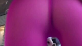 Blondie Babe Gets Sweaty In Sports Pants - Fitness Model Workout Routine
