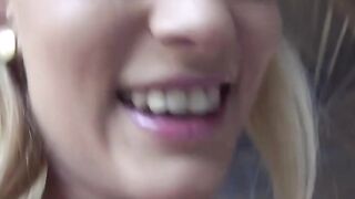 Blondie Babe Gets Sweaty In Sports Pants - Fitness Model Workout Routine