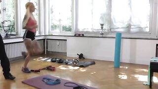 Busty Blonde MILF Lucía del Luxo Fucks Her Personal Trainer Hard
