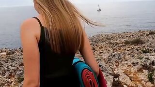Public Vacation Sex - Hot Blonde Babe Fucked Outdoors By A Hunk