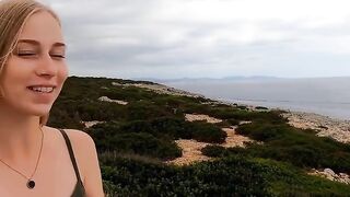 Public Vacation Sex - Hot Blonde Babe Fucked Outdoors By A Hunk