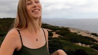 Public Vacation Sex - Hot Blonde Babe Fucked Outdoors By A Hunk