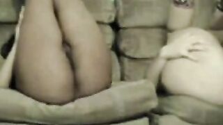 Black-On-Blonde Threesome - Hot Blondes Share A Big Dick With Their Friends