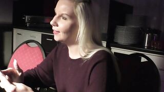 Blondie's Blowjob Adventure - Broke Dick Sucks Her Up For Cash