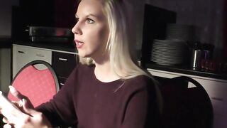Blondie's Blowjob Adventure - Broke Dick Sucks Her Up For Cash