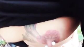 Outdoor Sex Adventure - Ink'd Babe Gets Fucked Outdoors by Hunk