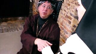 Naughty Nun #2 - Adorably Hot Blonde Babe Fucked In Church By A Handsome barely legal Man