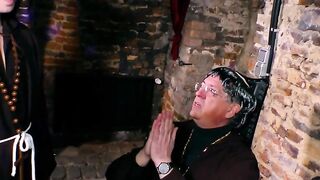 Naughty Nun #2 - Adorably Hot Blonde Babe Fucked In Church By A Handsome barely legal Man