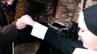 Naughty Nun #2 - Adorably Hot Blonde Babe Fucked In Church By A Handsome barely legal Man