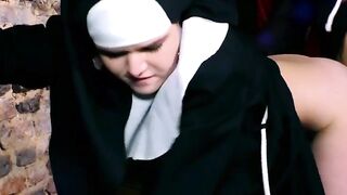 Naughty Nun #2 - Adorably Hot Blonde Babe Fucked In Church By A Handsome barely legal Man