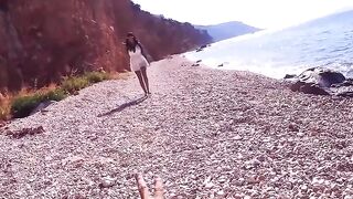 Three's A Charm! Latina Threesome On The Beach With Rosie Rozitas