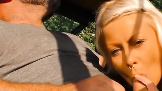 Blondie Blowjob Bombshell - Barn Sex with HOT Farm Girl