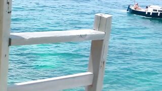 Vacation Bliss - barely legal Vixen Lina Nova Gets Fucked By The Sea