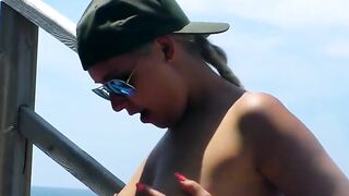 Vacation Bliss - barely legal Vixen Lina Nova Gets Fucked By The Sea
