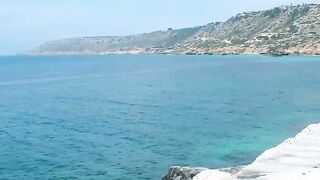 Vacation Bliss - barely legal Vixen Lina Nova Gets Fucked By The Sea