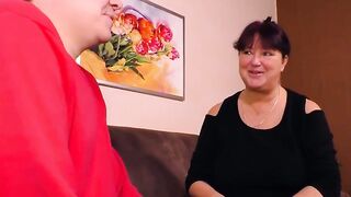 Mom's Hot Secret - Older Mom Fucks Son-In Law In Her Kitchen