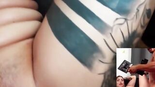 Ink'd Up German Babe - Red Ink Girl Fucked Hard By A Big Black Dick
