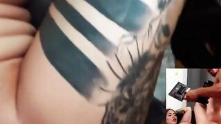 Ink'd Up German Babe - Red Ink Girl Fucked Hard By A Big Black Dick
