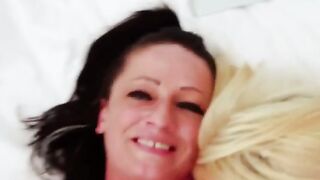 Hot & Bothered - Lesbian Threesome with Sexy Brunette Babes