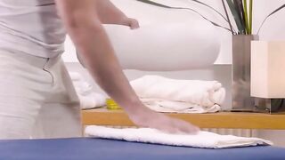 Oily Teen Massage Goddess - Petite Blonde Babe Gets Fucked Hard By Her Masseuse