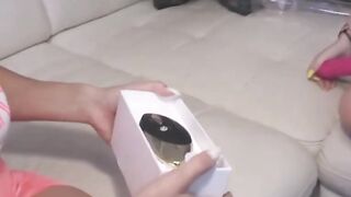 Mature Milf & Teenage Step-Daughter Share Vibrators in Lesbian Threesome