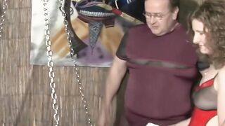 Hot MILF Rides Sex-Swing in Wild Group Orgy